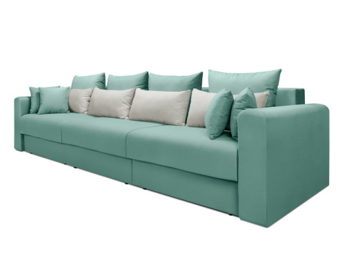 Диван-кровать «Мэдисон» 3-х секц ПБ (Аквамариновый)