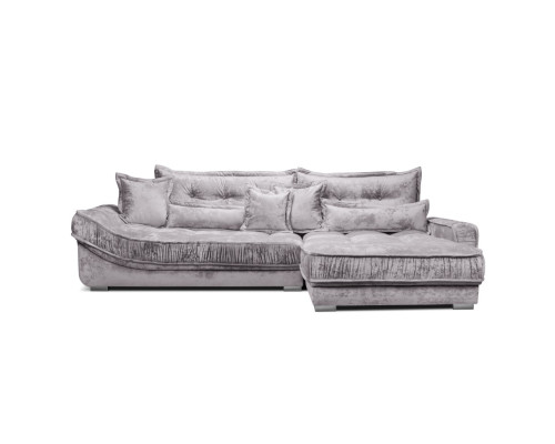 Мягкий угол «Бруно» правый (Светло-серый)