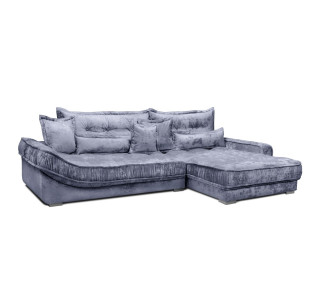 Мягкий угол «Бруно» правый (Серо-голубой)