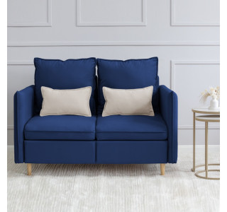 Диван-кровать «Оливер» (новые параметры) (Синий)