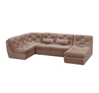 Мягкий угол «Борнео» П-образный (Какао)