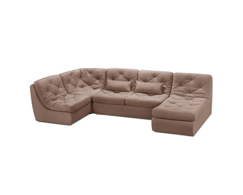 Мягкий угол «Борнео» П-образный (Какао)