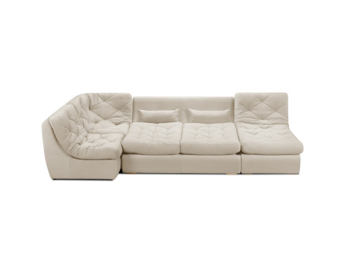 Мягкий угол «Борнео» П-образный (Кремовый)