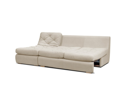 Мягкий угол «Борнео» с оттоманкой (Кремовый)