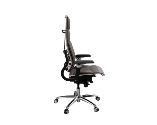 Кресло МЕТТА Move L1-10D - Infinity /Kc06/Nc06/D06P(M06.B34.G04.W04) (Темно-коричневый)