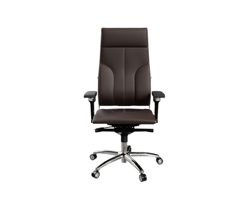 Кресло МЕТТА Move L1-10D - Infinity /Kc06/Nc06/D06P(M06.B34.G04.W04) (Темно-коричневый)