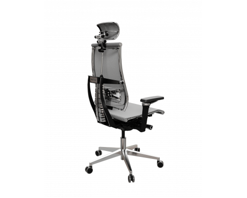 Кресло Y 4DF B2-5D - YM93 /Kc00/Nc00/D15P/H13mM-3D(M26.B32.G25.W03) (Св.серый-Белый)