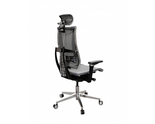 Кресло Y 4DF B2-14D - YM93+Infinity /Kc09/Nc09/D15P/H13mM-3D(M26.B32.G25.W04) (Серый-Тем.Серый)