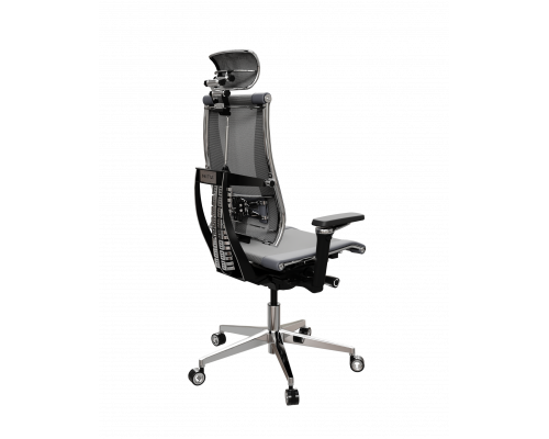 Кресло Y 4DF B2-14D - YM93+Infinity /Kc09/Nc09/D15P/H13mM-3D(M26.B35.G25.W04) (Серый-Тем.Серый)