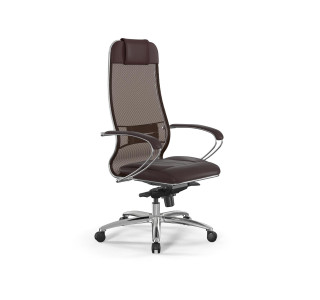 Кресло МЕТТА Samurai L1-2K - TS+Infinity /Uc00/Wm06/K2cL(M06.B31.G04.W03) (Темно-коричневый)