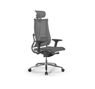Кресло МЕТТА Move B2-14D - YM93+Infinity /Kc09/Nc09/D04P/H13mM-3D(M26.B32.G25.W03) (Серый-Тем.Серый)