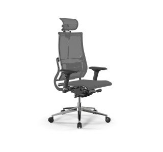Кресло МЕТТА Move B2-5D - YM93 /Kc00/Nc00/D04P/H13mM-3D(M26.B32.G25.W03) (Серый-Тем.Серый)