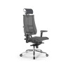 Кресло МЕТТА Y 4DF B2-14D - YM93+Infinity /Kc09/Nc09/D15P/H2cL-3D(M06.B35.G11.W04) (Серый-Тем.Серый)