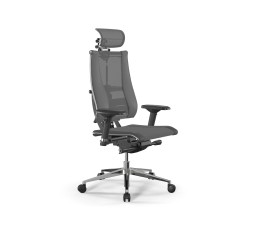 Кресло МЕТТА Y 4DT B2-14D - YM93+Infinity /Kc09/Nc09/D04P/H13mM-3D(M26.B32.G25.W03) (Серый-Тем.Серый)