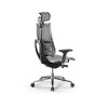 Кресло МЕТТА Y 4DT B2-14D - YM93+Infinity /Kc09/Nc09/D04P/H13mM-3D(M26.B32.G25.W03) (Св.серый-Белый)