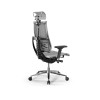 Кресло МЕТТА Y 4DT B2-14D - YM93+Infinity /Kc09/Nc09/D04P/H2cL-3D(M26.B32.G25.W03) (Св.серый-Белый)