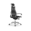 Кресло МЕТТА Move B2-10K - Infinity /Kc06/Nc06/K2cL/H2cL-3D(M26.B35.G25.W04) (Черный (Черный (бежевая строчка)))