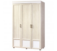 Шкаф «Йорк» 3-х дверный с глянцевыми вставками № 01.5 (ясень анкор)